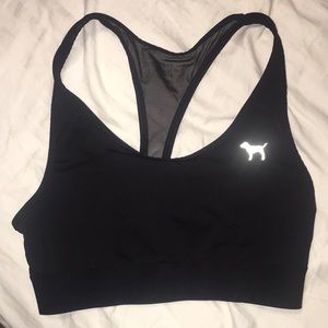 Black VS Pink sports bra